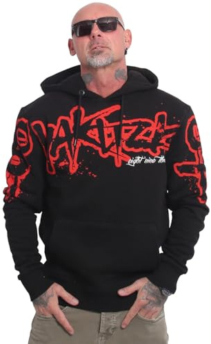Yakuza Herren Tagged Hoodie Kapuzenpullover