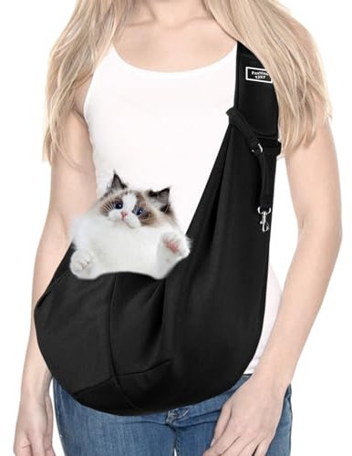DBALL Hundetasche Reversibel Tragetasche Hund (Bis zu 16.5lbs) Hundetragetasche mit Seitliche Aufbewahrungstasche Hunde Tragetasche für Klein Hund Katze für Spaziergänge