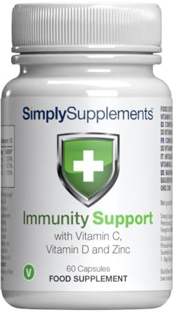 Vitamin C, D and Zinc Capsules for Immunity Support | One-a-Day Formula | 60 Fast Release Capsules = 2 Months’ Supply | Vegan Friendly | Manufactured in The UK
