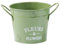 BEAHING Secchio da Giardino, Secchio da Giardino per Il Fango Che Raccoglie l'organizzatore di Attrezzi in Metallo Verde Vintage con Appassionati di Giardinaggio, 5x4 Pollici
