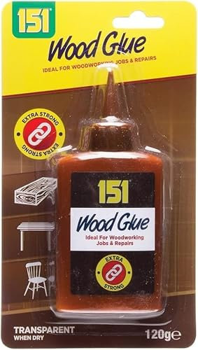 3 Pack Wood Glue PVA – Super Strong, Fast Drying, Non-Toxic Adhesive – 120g Each – Ideal for Woodworking, Craft & DIY Projects