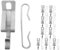 Operitacx 20pcs Heat Cable Clips and Spacers Set for Roof Installation Durable Aluminum Gutter Clips for Heating Cable Management Versatile and Lightweight for Pitched Roof Applications