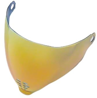 XYJTC Motorrad Airflite-Helme Visier for ICON AIRFLITE Motorradhelmlinse Fliteshield verspiegeltes Ersatz-Gesichtsschutzzubehör (Gold)