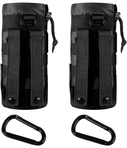 2 Pcs for Molle Water Bottle Pouch Holder, for Molle Bottle Holder