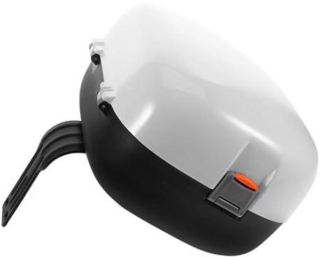 HYTROVE Universal Electric Bike Motorcycle Tail Box White Mechanical Lock, Rear Storage Case for Mobility Scooter Trunk Luggage Rack
