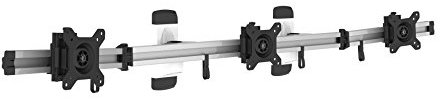 HFTEK 3-Fach-Monitorarm - Halter - Bildschirm - Wandhalterung für 3 Monitore von 15-27 Zoll mit VESA 75/100 (MP230W) -Individuell umrüstbar