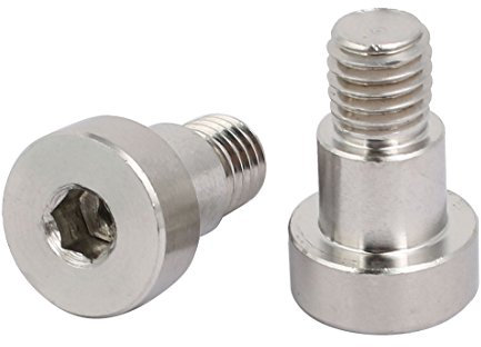 uxcell 304 Stainless Steel Hex Socket Shoulder Bolt 12mm Shoulder Dia 10mm Shoulder Length M10 Thread 2PCS