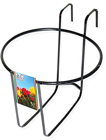 Milo srl BALCONIERA Tonda PORTAVASO FIORIERA Fiori VASI Vaso FIORIERE Piante Giardino Ferro BATTUTO