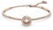 Swarovski Sparkling Dance Armreif, Rundschliff, Weiß, Roségold-Legierungsschicht