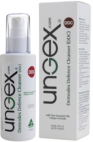 Ungex Demodex Defence Cleanser Face Scalp Body Wash 125 mL DDC
