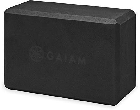 Gaiam Uni-Erwachsene Yoga-Block aus Schaumstoff, Schwarz, 1