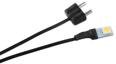 WITTKOWARE Zubehör zur Krippen-/Puppenstuben-Elektrifizierung (LED-Modul 1-fach, 3,5V, mit Kabel & Stecker)