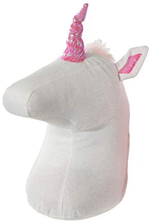 Cepewa Türstopper Einhorn 22 x 33 cm weiß Bodentürstopper Türpuffer (weiß)