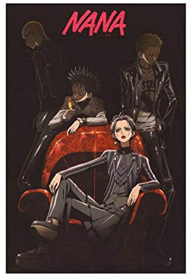 Anime-Poster NANA 4, Leinwand-Poster, Wandkunst, Deko, Bild, Gemälde für Wohnzimmer, Schlafzimmer, Dekoration, 30 x 45 cm, ohne Rahmen