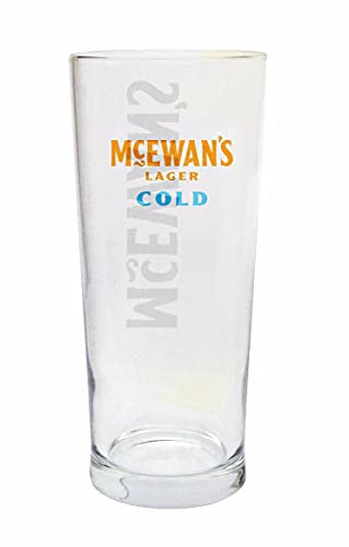 McEwan's Personalised Branded Cold Lager Pint Glass - Engraved Gift - Enter Your Own Custom Text