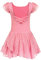 Arshiner Kinder Ballettkleidung Mädchen Ballettkleid Rosa Kurzarm Balletttrikot Baumwolle Ballettanzug Tanzkleid mit Rock Tütü 5-6 Jjahre