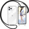 Nupcknn Handykette Hülle für iPhone 11 Pro Max Hülle Silikon Necklace(abnehmbar) Hülle mit Kordel zum Umhängen TPU Handy Schutzhülle mit Band(6.5)