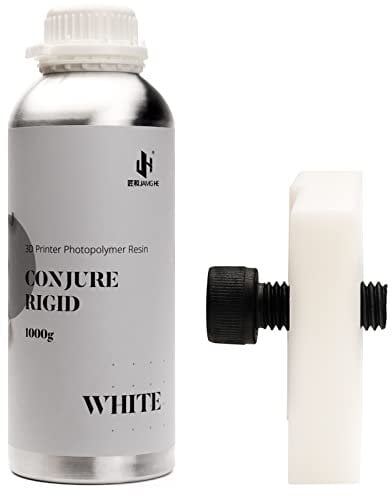 Chitu Systems Conjure Rigid Resin, Engineering-Like Features for Functional Gadgets Resin Printing, Low Shrinkage for Articulated Figure LCD 3D Printing (White,1000g)