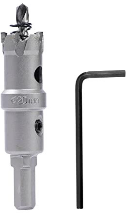Dribotway Scie cloche bimétallique 20 mm en métal dur Heavy Duty Industrial Grade en acier inoxydable pour bois mental, acier inoxydable, plastique, cuivre
