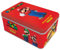 Panini Super Mario TC Metalldose mit 8 Fächern und 3 EL-Karten, Rot/Weiß/Grün, 004310TINF, Rot Oder Weiß Oder Grün
