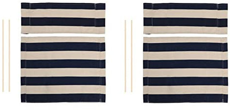 FUBESK Stuhl-Ersatzstoff, Regiestuhl-Abdeckung, Ersatz-Segeltuch-Bezüge, lässiger Sitz-Set, Gartenstühle für Sonnenliege, Pool, Sonnenbaden, Garten