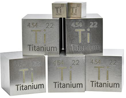 Großer Würfel, Titan aus Metall, Würfel 25,4 x 25,4 x 25,4 mm, 99,9 % rein für Sammlung von Elementen