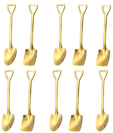 Lot de 10 cuillères à café et à dessert comestibles pour crème glacée, dessert, café, thé, sundaes, etc