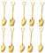 Lot de 10 cuillères à café et à dessert comestibles pour crème glacée, dessert, café, thé, sundaes, etc