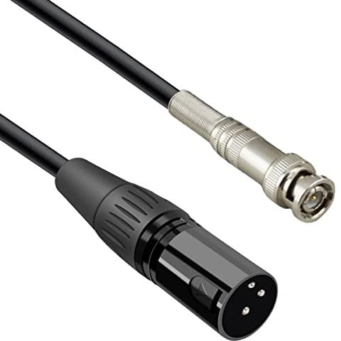 waveman BNC to XLR male Cable XLR to BNC Cable 6N OFC Cable BNC male to XLR Cable 4.9Feet BNC to XLR Cable 1.5m (XLR Male)