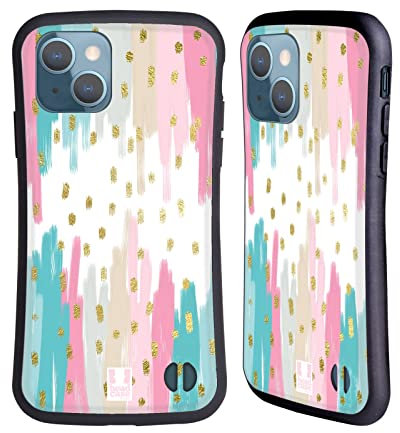 Head Case Designs Soft-Hued Abstract Strokes Hybride Handyhülle Hülle Huelle kompatibel mit Apple iPhone 13