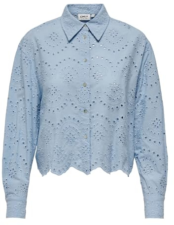 ONLY Damen Onlvalais L/S Shirt WVN Noos 15269568 ,Cashmere Blue ,XL