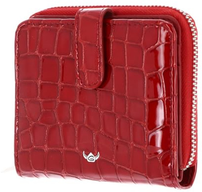 Golden Head Leder Geldbörse Cayenne RFID Protect Minibörse mit Riegel 1006 Kirsche rot