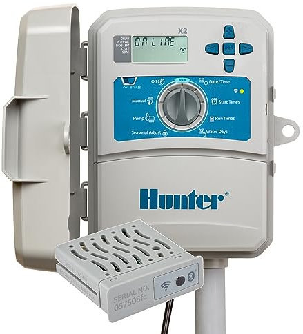 Hunter Hydrawise X2-1400 14 Station Hydrawise Controller Bundeled with Wand WiFi Module X2 14 Zone Outdoor or Indoor Smart Internet X21400 Irrigation Timer