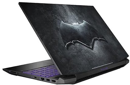 Head Case Designs Officially Licensed Justice League Movie Batman Logo And Character Art Vinyl Sticker Skin Decal Cover Compatible With HP Pavilion 15.6 15-dk0047TX