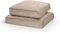 softwalls Hundekissen Samt - Orthopädisches Hundebett XXL - Hundematte kleine Hunde - Hundematratze Waschbar - Hundekorb (Beige, 90 x 78 cm)