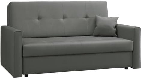 Mirjan24 Sofa Viva Bis III mit Schlaffunktion, Bettsofa, 3 Sitzer Polstersofa mit Bettkasten inkl. Kissen, Sofagarnitur, Schlafsofa Farbauswahl, Wohnlandschaft (Manila 16)