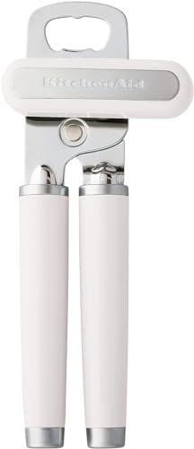 KitchenAid Can Opener, Multifunctional, Bottle Opener, 21.6 cm Long, Light Grey, Professional Quality, Gourmet, Can Opener7911