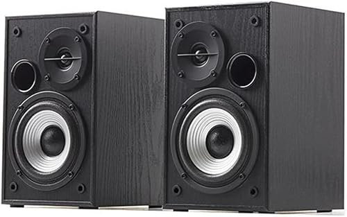 VipMan PC Speakers, Wood Computer Speaker USB Powered 1.3m Wired 1 Pair Bass Stereo Speaker for Laptop Desktop Phone 12W * 2 Powerful Speaker