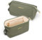 Omnpak Kosmetiktasche,schminktasche klein,Make up Tasche,tägliche Kosmetiktasche Damen,Baumwolle Kosmetiktasche für Handtasche,Life Makeup Bags,Grün