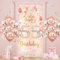 55.Geburtstagsdeko Frauen, Roségold Banner mit Luftballons,55.Geburtstag Dekoration für 55 Jahre Frauen 55th Happy Birthday Geburtstags Türbanner Hintergrund 55. Ballon Jubiläum Geburtstag Party Deko