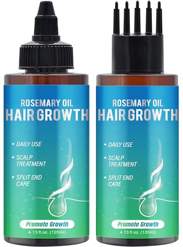 Rosemary Oil for Hair Growth,Diluted Rosemary Oil and Hair Serum for Dry Damaged Hair,Proven Hair Loss Treatment & Hair Thickening Products