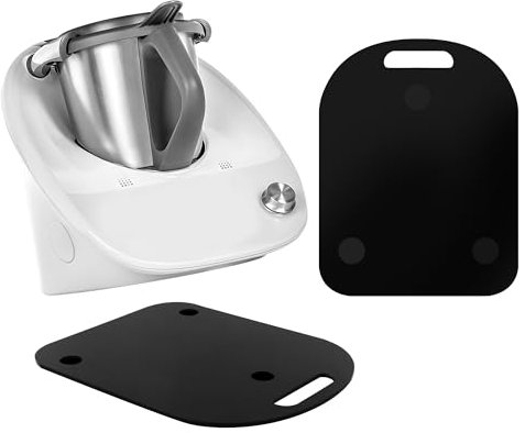 Planche Coulissante en Acrylique Mat Pour Thermomix TM6 TM5,Planche à Glisser Accessoires pour robots culinaires,Stable et Facile à Déplacer (Noir)