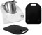 Gleitbrett für Thermomix TM6/TM5，Acrylmaterial matt，Leicht Gleitendes Gleitbrett，Zubehör für Thermomix Gleitbrett Küchenmaschinen (Schwarz)