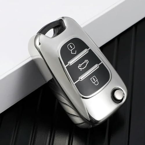 toothgeneric Auto Klappschlüssel Hülle Abdeckung Shell Tasche Halter für Kia Ceed Picanto Sportage für Hyundai I30 Ix35 Autoschlüssel Schutz Zubehör