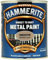 AMK® Hammerite Metal Paint Smooth Muted Clay 250ml Direct To Rust Quick Drying No Primer Or Undercoat Needed Single Coat