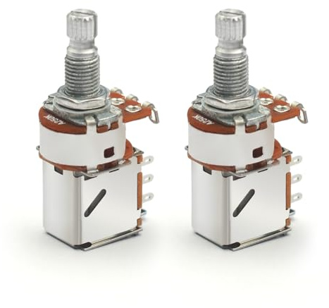 SAPHUE 2 x Gitarren-Push-Pull-Ton-Potentiometer, 16-M7-18 mm, A250K, Gitarren-Topf-Potentiometer, Gitarrenteile