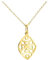 Sofia Milani - Damen Halskette 925 Silber - vergoldet/golden - Blumen Ornamenten Anhänger - N0777