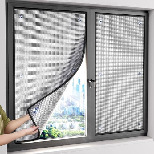 KDDFN 7mm Aluminisierte Isolierfolie,Blickdicht Sichtschutzfolie,Sonnenschutzfolie für Zuhause,Reflektierende Fensterfolie fürs Büro,Wärmeschutzfolie,Anti-UV Folie,mit Saugnapf (40x100cm/16 x39)