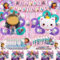 Gabb Set de Décoration d'Anniversaire pour Fille - Ballons, Serviettes en Papier, Vaisselle pour Enfants