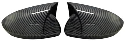 LCSMYSHE Auto Spiegelkappen für Renault Megane 4 MK4 2016-2020,Rückspiegelkappen Abdeckungen Seitenspiegel Tür Spiegelkappen Ersatz Rückspiegelgehäuse Außen Zubehör,Carbon Pattern
